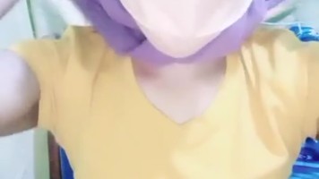 Jilbab Baju Totol-Totol Bugil Omek Live Show